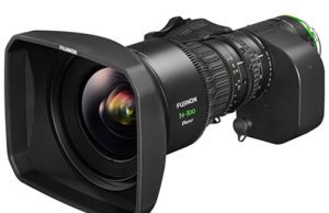Fujifilm-Fujinon-HZK14-100_left_diagonal_with-hood_white